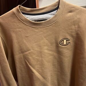 Tan champion  Crewneck Sweatshirt